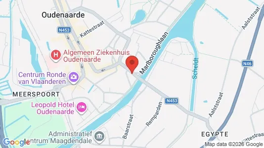 Apartments for rent i Oudenaarde - kort over placeringen