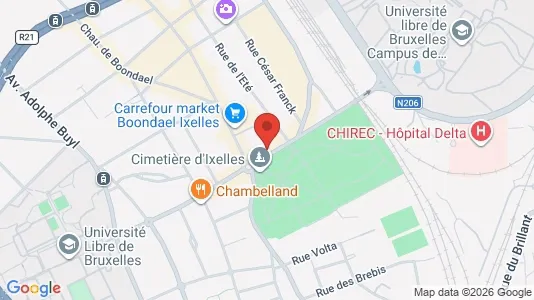 Apartments for rent i Brussels Elsene - kort over placeringen