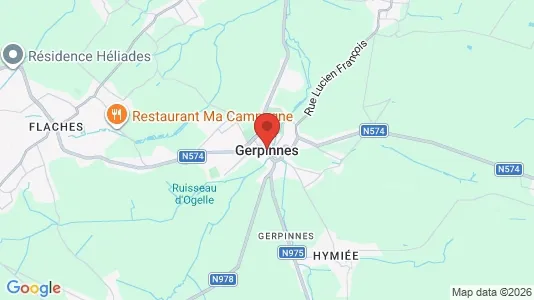 Houses for rent i Gerpinnes - kort over placeringen