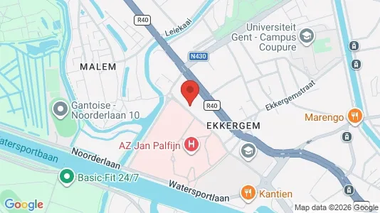 Apartments for rent i Stad Gent - kort over placeringen