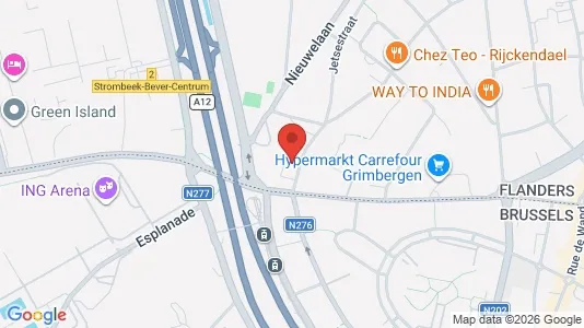 Apartments for rent i Grimbergen - kort over placeringen