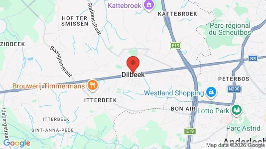 Houses for rent i Dilbeek - kort over placeringen