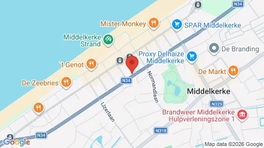 Apartments for rent i Middelkerke - kort over placeringen