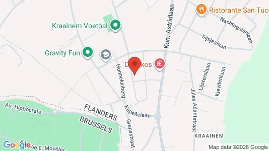 Apartments for rent i Kraainem - kort over placeringen