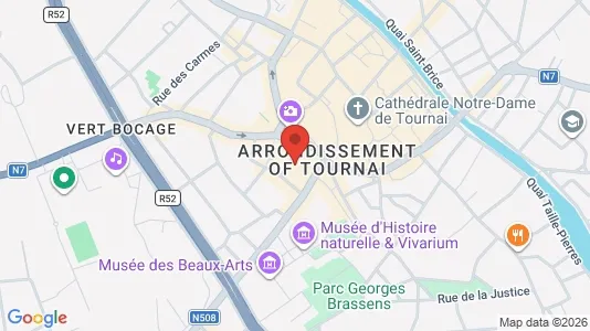 Apartments for rent i Doornik - kort over placeringen