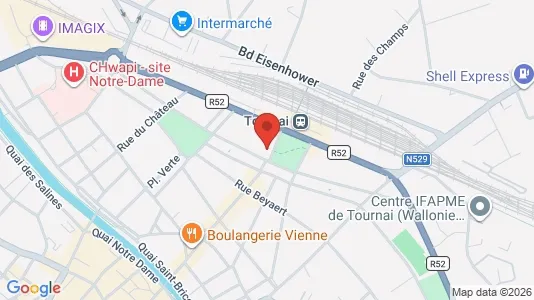 Apartments for rent i Doornik - kort over placeringen