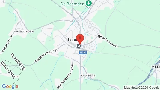 Houses for rent i Landen - kort over placeringen