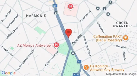 Apartments for rent i Stad Antwerp - kort over placeringen
