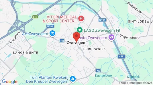 Houses for rent i Zwevegem - kort over placeringen