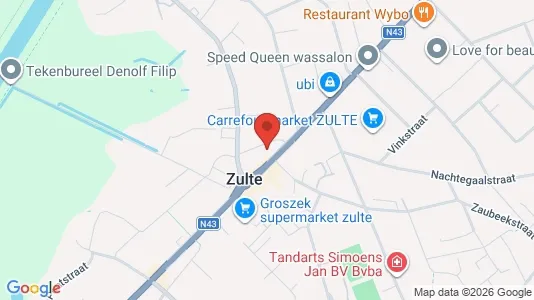Apartments for rent i Zulte - kort over placeringen