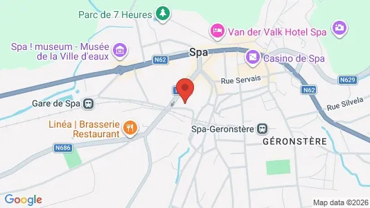 Apartments for rent i Spa - kort over placeringen