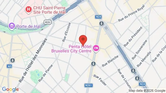 Apartments for rent i Brussels Sint-Gillis - kort over placeringen