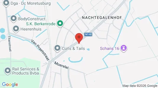 Apartments for rent i Antwerp Hoboken - kort over placeringen