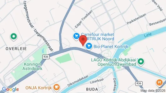 Apartments for rent i Kortrijk - kort over placeringen