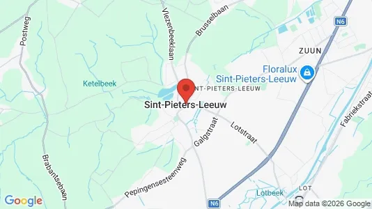 Houses for rent i Sint-Pieters-Leeuw - kort over placeringen