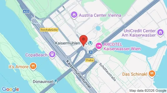 Apartments for rent i Vienna Donaustadt - kort over placeringen