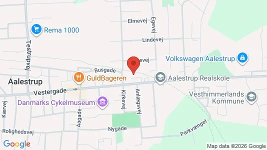 Apartments for rent i Aalestrup - kort over placeringen