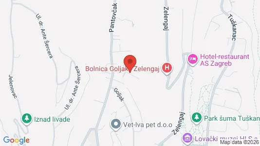 Apartments for rent i Sljeme (Medvednica-Tomislavac) - kort over placeringen