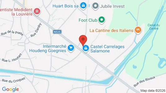 Apartments for rent i La Louvière - kort over placeringen
