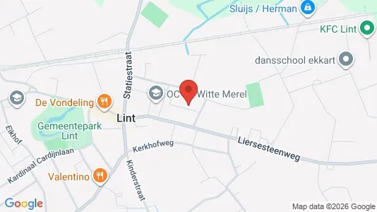 Apartments for rent i Lint - kort over placeringen