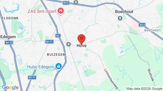 Houses for rent i Hove - kort over placeringen