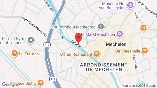 Apartments for rent i Mechelen - kort over placeringen