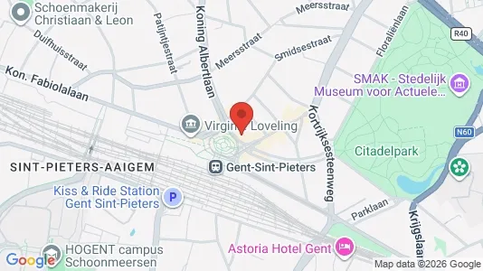 Apartments for rent i Stad Gent - kort over placeringen