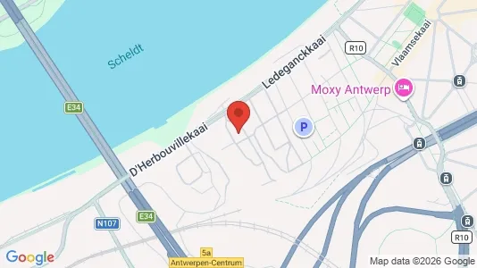 Apartments for rent i Stad Antwerp - kort over placeringen