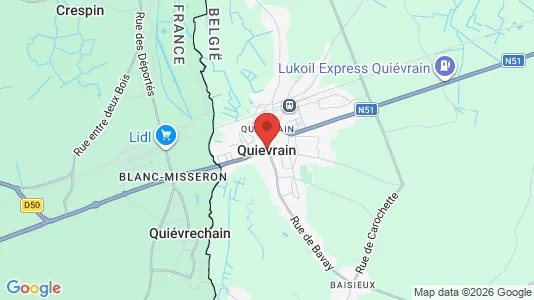 Houses for rent i Quiévrain - kort over placeringen