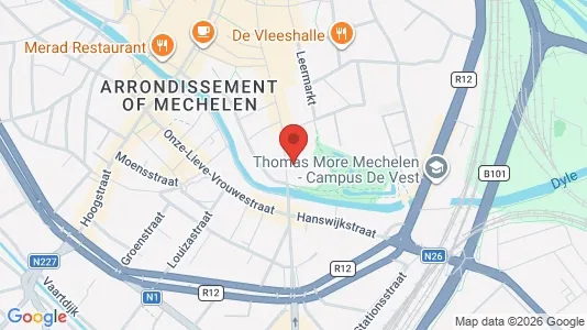 Apartments for rent i Mechelen - kort over placeringen