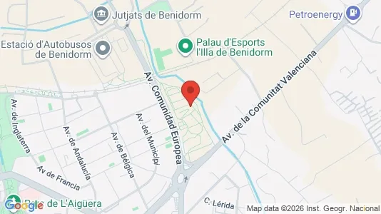 Apartments for rent i Benidorm - kort over placeringen