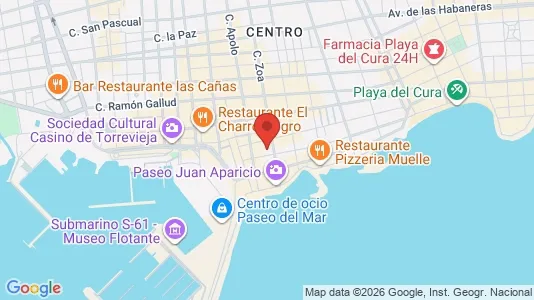 Apartments for rent i Torrevieja - kort over placeringen