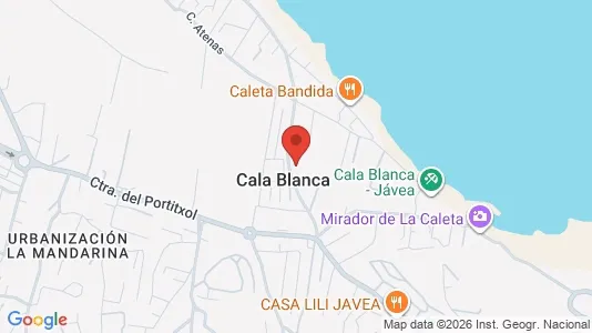 Apartments for rent i Jávea/Xàbia - kort over placeringen