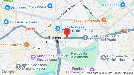 Rooms for rent i Talavera de la Reina - kort over placeringen