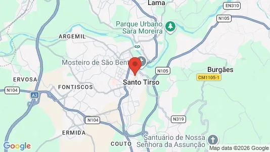 Apartments for rent i Santo Tirso - kort over placeringen