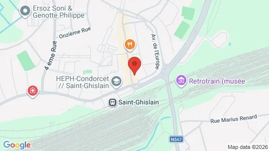 Apartments for rent i Saint-Ghislain - kort over placeringen