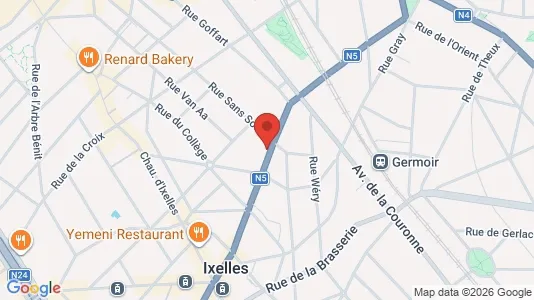 Apartments for rent i Brussels Elsene - kort over placeringen