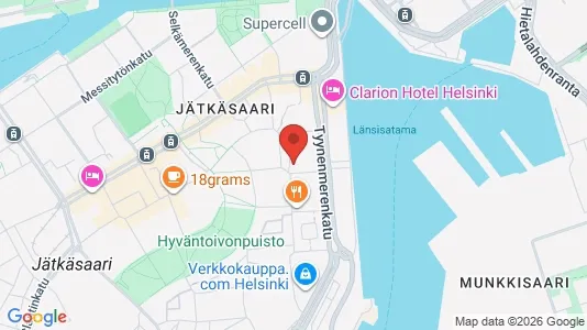 Rooms for rent i Helsinki Eteläinen - kort over placeringen