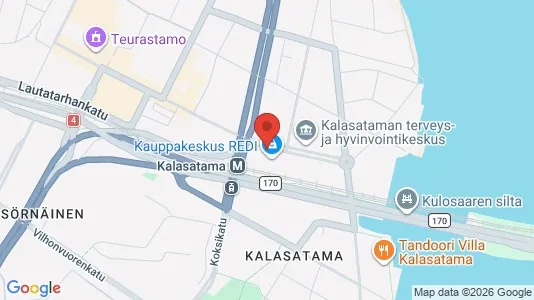 Rooms for rent i Helsinki Keskinen - kort over placeringen