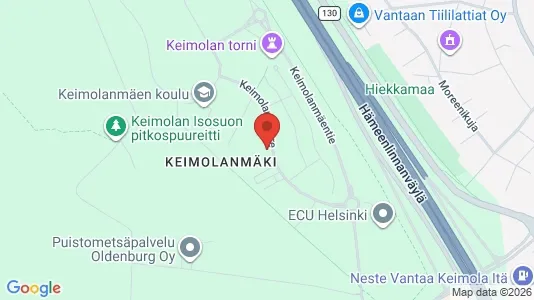 Rooms for rent i Vantaa - kort over placeringen