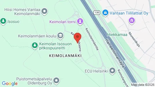 Rooms for rent i Vantaa - kort over placeringen
