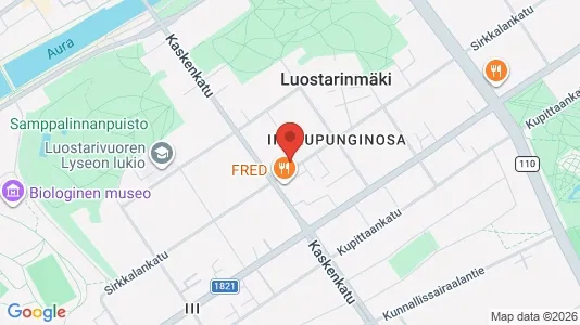 Rooms for rent i Turku - kort over placeringen