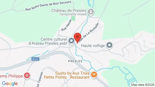 Apartments for rent i Aiseau-Presles - kort over placeringen