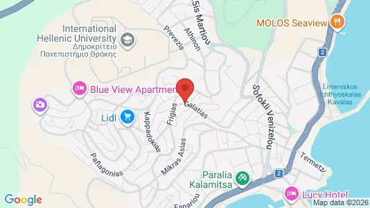 Apartments for rent i Kavala - kort over placeringen
