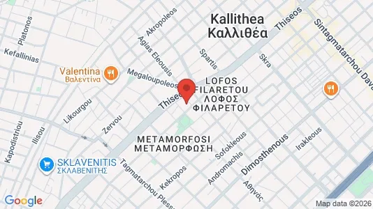 Apartments for rent i Kallithea - kort over placeringen