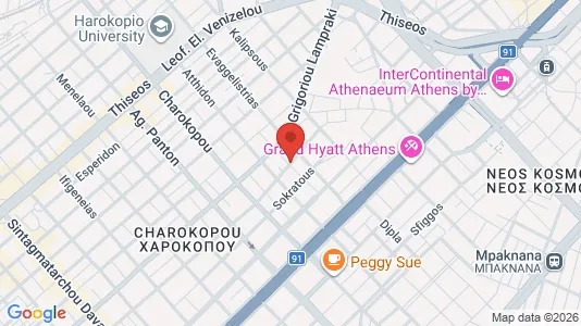 Apartments for rent i Kallithea - kort over placeringen