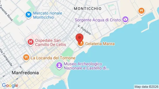 Apartments for rent i Manfredonia - kort over placeringen