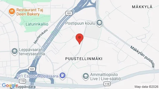 Apartments for rent i Espoo - kort over placeringen