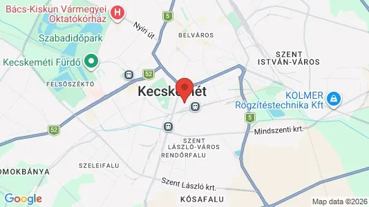 Apartments for rent i Kecskeméti - kort over placeringen