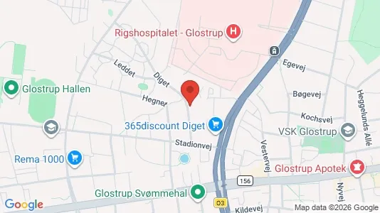 Apartments for rent i Glostrup - kort over placeringen
